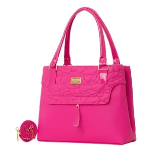 Bolso de Mano Fana Amelia Buganvilia M3738 para Mujer, Mediano, Estampado Animal, Forro de PU, Cierre de Solapa, Decoración de Cadena - Product Image 3