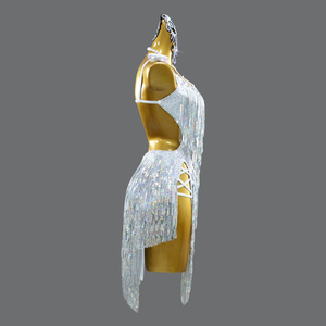 Vestido de Competição de Dança de Salão Feminino, Vestido Profissional de Dança Latina, Fantasia para Apresentação no Palco - Product Image 5