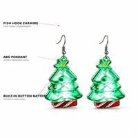 Boucles d'oreilles lumineuses scintillantes pour Noël et les fêtes, idéales pour les cadeaux de fête, les cadeaux de remerciement, les événements 'Ugly Sweater', et la vente en gros