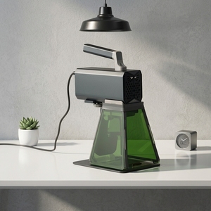 Machine de <span class=keywords><strong>gravure</strong></span> laser fibre industrielle 20W à arrêt automatique pour <span class=keywords><strong>gravure</strong></span> sur granit, contreplaqué, cuir, papier – Nouveauté certifiée SRRC pour gravures profondes - Product Image 2