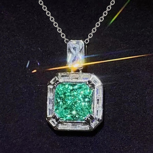 Collana con Ciondolo a Catena Geometrica Classica per Donne, Gioiello Elegante in Lega di Rame per Serate alla Moda - Product Image 2