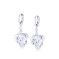 Aretes de Aro Redondos de Oro XX para Mujer, con Circonita Brillante, Acero Inoxidable, Joyería para Novia, Accesorios de Boda