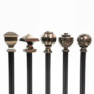 Curtain Rod Manufacturer New Design Home Curtain Decoration Resin Curtain Pole Rod Sets