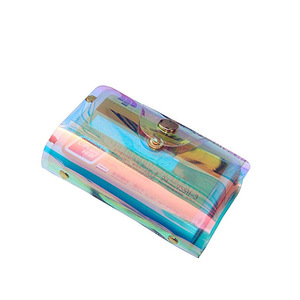 Tarjetero Creativo Multi-Ranura, Estilo Coreano, Metálico, Tipo Acordeón, con Protección Antimagnetización - Product Image 1