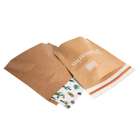 Enveloppe en papier kraft brun extensible pour l'emballage de vêtements écologiques pour l'envoi de vêtements