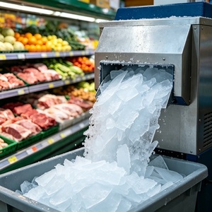 Máquina de Hielo en Escamas de Sobremesa que Ahorra Espacio, 150 kg, Portátil, Comercial, para Pequeños Cafés y Kioscos - Product Image 2