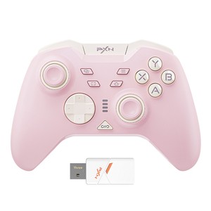 Manette de <span class=keywords><strong>jeu</strong></span> sans fil LaySda PXN-P5 PRO Shadow ABS pour PC 2.4G, <span class=keywords><strong>Steam</strong></span>, iPhone, Android et pour ; Version rose - Product Image 1