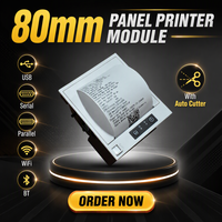Module d'imprimante thermique intégré 80 mm pour reçus et étiquettes avec USB/RS232/TTL/Bluetooth/Parallèle/WiFi