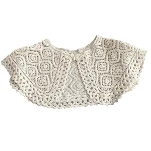 Gran oferta, de algodón Vintage cuello de encaje, bordado de ganchillo, collares desmontables para mujer - Product Image 1