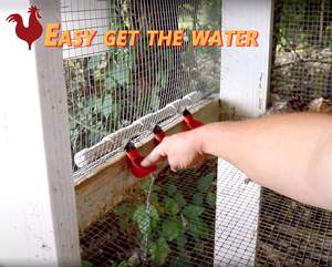 Comedero de pollos de PVC T con taza de goteo Bebedero de pezón <span class=keywords><strong>común</strong></span> para aves de corral - Product Image 5