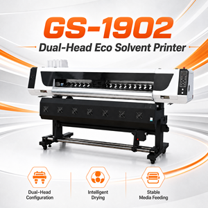 เครื่องพิมพ์อิงค์เจ็ท GOOSAM ความเร็วสูง 1.8 เมตร แบบ Eco Solvent 2 หัวพิมพ์ สำหรับพิมพ์ป้ายไวนิล ป้ายโฆษณา - Product Image 1