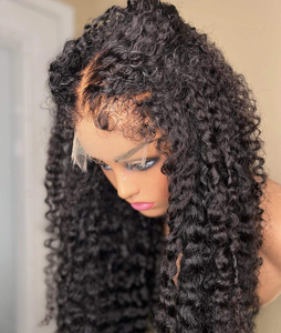 Pelucas frontales de cabello humano alineadas con cutícula virgen cruda de encaje transparente 13X4 de la mejor calidad - Product Image 3