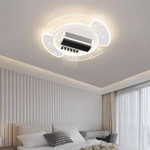 Modern Minimalist yaratıcı yıldızlı gökyüzü aydınlatma setleri oturma odası LED gizli Fan ışıkları - Product Image 3