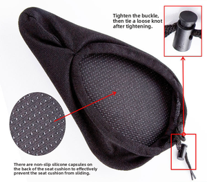 Accessoires de couverture de <span class=keywords><strong>selle</strong></span> de vélo Gels de Silicone étanche de haute qualité pour vélos de montagne de route BMX pour tous les Styles - Product Image 3