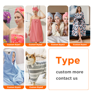 Serviette de cheveux carrée en microfibre brodée sur mesure de haute qualité, douce, absorbante, séchage rapide, turban pour femmes, filles, salon, spa - Product Image 2