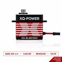XQ-POWER XQ-BLS8120H Servo de queue brushless 20KG 12V HV étanche avec boîtier en aluminium CNC, couple élevé pour drone et avion RC à voilure fixe
