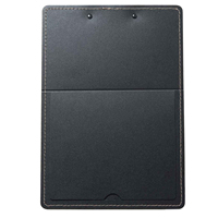 Easel-portafolio de cuero PU con portafolio de cuero para escritorio, funda dura para escritorio, portafolio