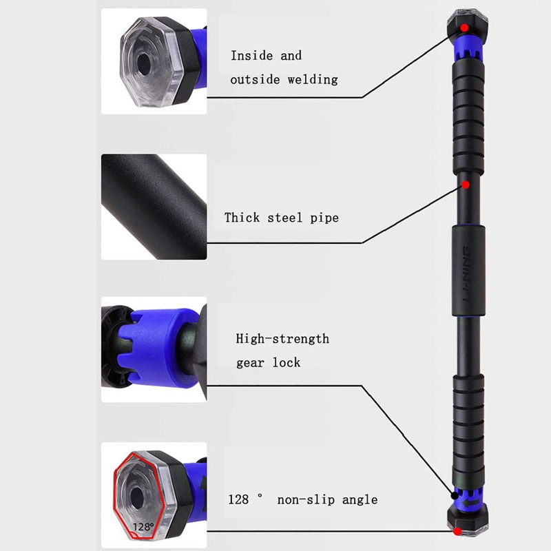 Регулируемые горизонтальные планки для тренировок, тренажерного зала, подтягивания, подходит для дома и помещений, 200 кг, Натяжной планка для женщин и мужчин