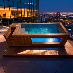 <span class=keywords><strong>Piscine</strong></span> préfabriquée en fibre de verre monobloc durable et facile à installer pour la maison, le jardin et l'extérieur - Product Image 5