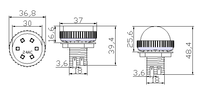 ADS-IC306-AUTO  Lampes LED étanches IP66 pour l'éclairage des manèges  Garantie de 2 ans AC24V