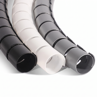 Manchons de protection pour câbles PE de type ouvert, diamètres intérieurs 8mm, 12mm, 16mm, pour la gestion des faisceaux de câbles