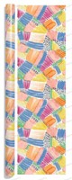 Kit d'emballage cadeau Boho abstrait à motifs de pincettes - Papier d'art recyclable 80 g/m² compatible impression héliogravure, rouleaux personnalisables pour cartes de vœux