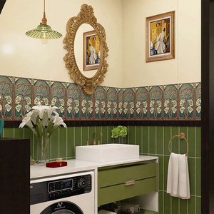 <span class=keywords><strong>Azulejos</strong></span> esmaltados de Arte de estilo Retro Nanyang 150x300 Hotel cocina <span class=keywords><strong>baño</strong></span> balcón Internet celebridad <span class=keywords><strong>azulejos</strong></span> de pared - Product Image 6