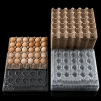 Boîte d'emballage en carton PET de qualité alimentaire transparente, 30 compartiments, renforcée, empilable, avec emplacements indépendants pour œufs, pour usage commercial