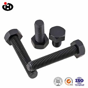 Bu lông lục giác ngoài đen DIN 933 bán trực tiếp từ nhà máy, cường độ cao cấp <span class=keywords><strong>8.8</strong></span>, ren đầy đủ - Product Image 3