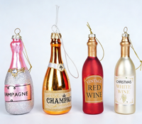 Décorations de Noël, accessoires DIY pour l'Oktoberfest, mini-bouteilles de bière décoratives, décorations de Noël pour arbre, décorations en verre UV, décorations imperméables pour la maison