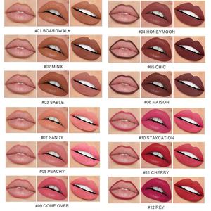 HK Private Label OEM ODM 3Pcs Lip Kit Lip Liner Lip Glaze <b>Lipstick</b> Vegan Waterproof Long Lasting <b>Custom</b> Logo - Product Image 5