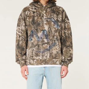 Meilleures ventes Pull-over personnalisé pour hommes, vêtements d'hiver, Sweats à capuche de couleur unie avec fermeture à glissière brodée - Product Image 3