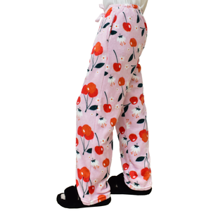Nuovo Design all'ingrosso in <span class=keywords><strong>pile</strong></span> stampato da uomo con stampa calda con Logo personalizzato per bambini e ragazze morbido flanella pantaloni <span class=keywords><strong>pigiama</strong></span> con tasche - Product Image 1