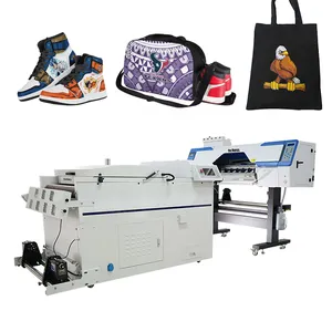 Bright colors T-Shirt Printing Machine having Powder Shaker and Dryer system roll to roll 60cm DTF Printer with c m y k w ink