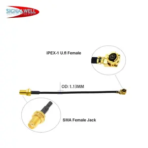 Factory Supplier Pigtail Ipex Connector Ufl Coax 1.13 Coaxial Cable For Antenna