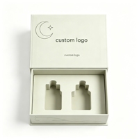 Boîte en papier rigide à fermeture magnétique avec impression personnalisée, boîte cadeau cosmétique imprimée sur mesure, emballage recyclable pour flacons de 3 ml, 5 ml, 10 ml