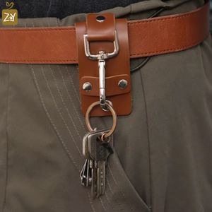 Envío Rápido: Cinturón EDC de Cuero PU con Hebilla para Hombre, Funda Portátil para Llaves, Clip para Escalada y Senderismo, Regalos de Bienvenida - Product Image 3