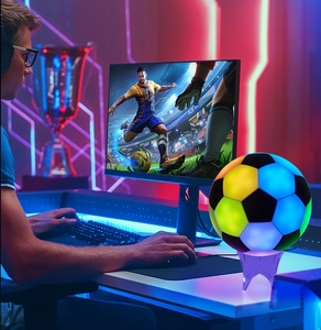 ไฟฟุตบอลอัจฉริยะ Tuya Smart Splicing พร้อมฟังก์ชั่นรับจังหวะดนตรี ไฟกลางคืน ไฟตกแต่งบรรยากาศสำหรับแคมป์ปิ้ง ของตกแต่ง โคมไฟตั้งโต๊ะ - Product Image 5