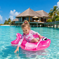 Bouée de natation en PVC durable de forme spéciale, styles de dessins animés variés, flotteur gonflable pour piscine pour activités aquatiques en extérieur