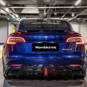 WRAPMASTER 1,52*17m PET Backing Super Gloss Metallic Navarre Blue Adhesivo Vinilo Wrap Car Body Sticker - Product Image 5