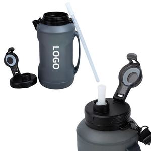 Botella de Agua Plegable de Silicona con Pajita para Adultos, Entrega Rápida - Product Image 1