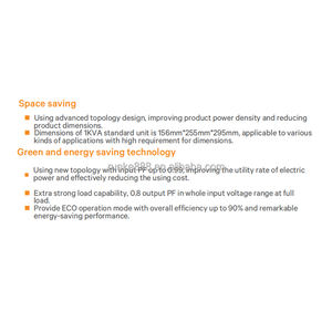 جهاز <span class=keywords><strong>UPS</strong></span> من فيرتيف طراز GXE بقدرة 1-3 كيلو فولت أمبير، موفر للطاقة وصديق للبيئة، يمكن تشغيله عن بعد، <span class=keywords><strong>UPS</strong></span> متصل بالإنترنت، <span class=keywords><strong>UPS</strong></span> برجي - Product Image 4