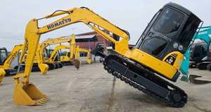 Mini-excavatrice sur chenilles hydraulique Komatsu PC50MR d'occasion, 5 tonnes, queue courte, d'origine japonaise, faible nombre d'heures de travail, petite pelle à vendre - Product Image 2