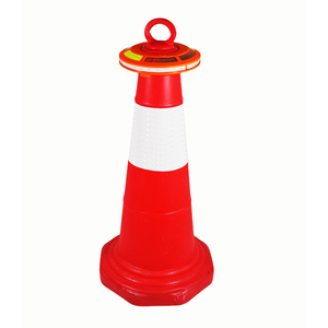 Komutanı halka lamba tıkanıklığı işık uyarı barikat Flare LED stroboskop Beacon şarj edilebilir yol trafik konisi yapılan plastik - Product Image 1