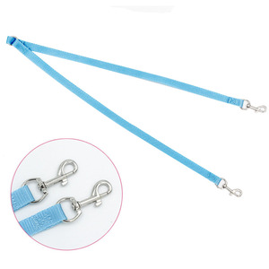 Venta caliente correa de perro de nailon múltiples cabezas plomo para mascotas para caminar arnés de perro de patrón sólido - Product Image 4