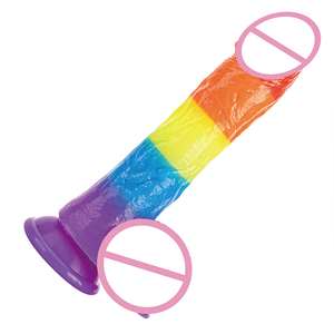 Yumuşak Silikon Gerçekçi Kadın Oyuncağı Yeni Düzensiz Işıklı Tasarım Büyük Penis Yetişkin Seks Ürünleri - Product Image 3