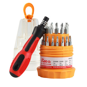 Veeo 31 In 1 Screwdriver Set HS 6036B Magnetic Chrome Vanadium Steel For Mobile Phone Computer Repair - Product Image 1