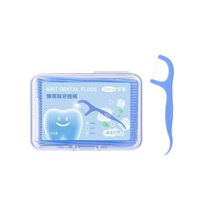 Cofoe Mint Dental Floss Picks 50 Pcs Portable <b>Toothpick</b> For Home Use - Product Image 1