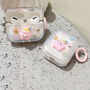 Galletas tridimensionales de carcasa blanda para AirPods Pro1/2/3, bonitos auriculares inalámbricos simples para auriculares Bluetooth, accesorios - Product Image 4