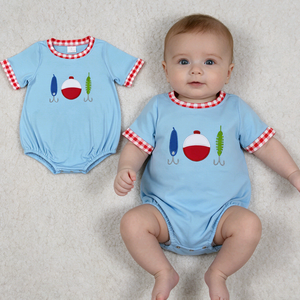 RTS Boutique Vêtements pour bébés filles, Barboteuse bulle pour tout-petits avec broderie canards mallards, Body décontracté pour nouveau-nés garçons, Vente en gros - Product Image 3